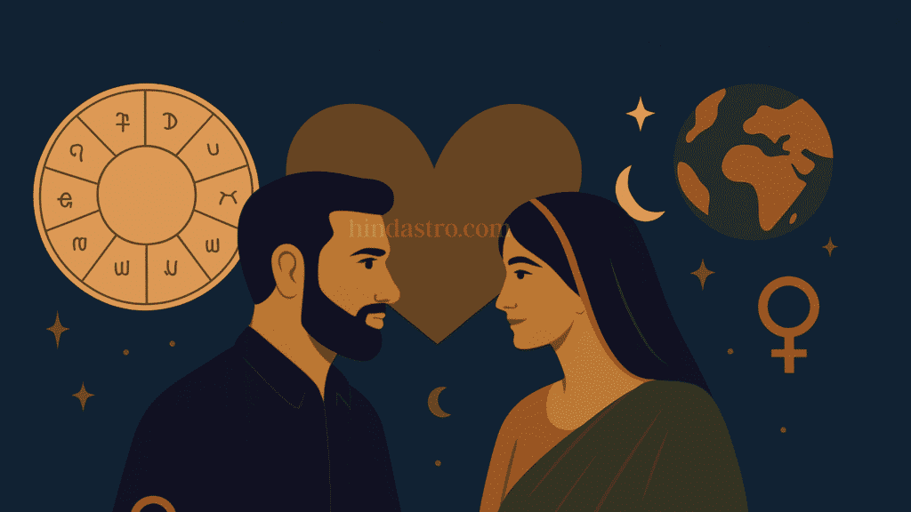 "Silhouette couple under stars symbolizing balance between love and arranged marriage decisions."