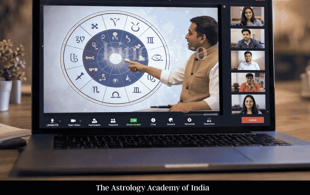 Live online astrology class conducted by The Astrology Academy of India