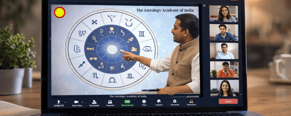 Live online astrology class conducted by The Astrology Academy of India