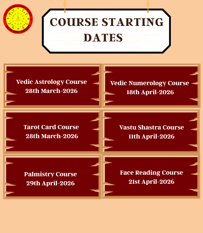 Online astrology courses starting soon – Vedic Astrology, Numerology, Tarot, Vastu, Palmistry and Face Reading