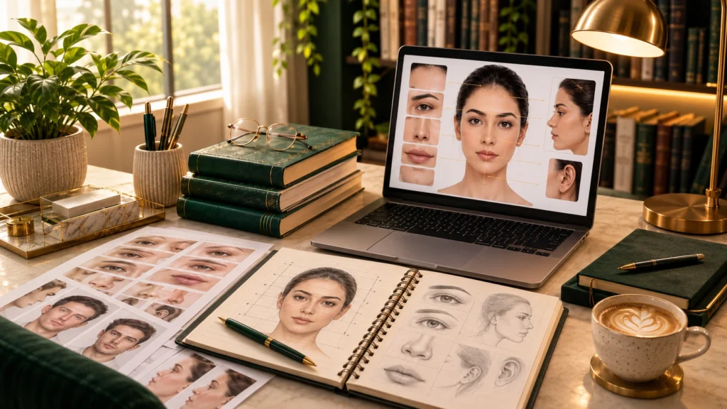 Online Face Reading Course with live classes, study materials, and practical learning