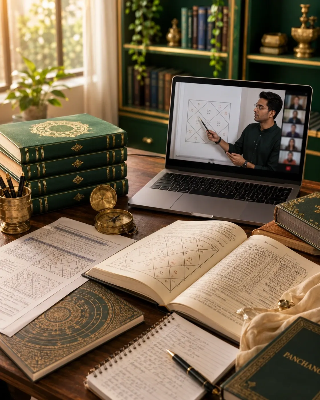 Online Vedic Astrology Course with live classes and practical horoscope analysis