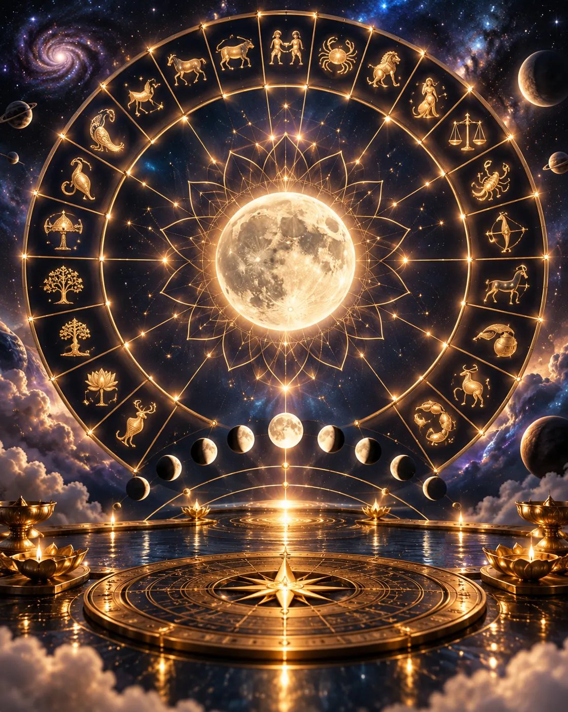 Nakshatra Vidya chart representing the 27 Nakshatras