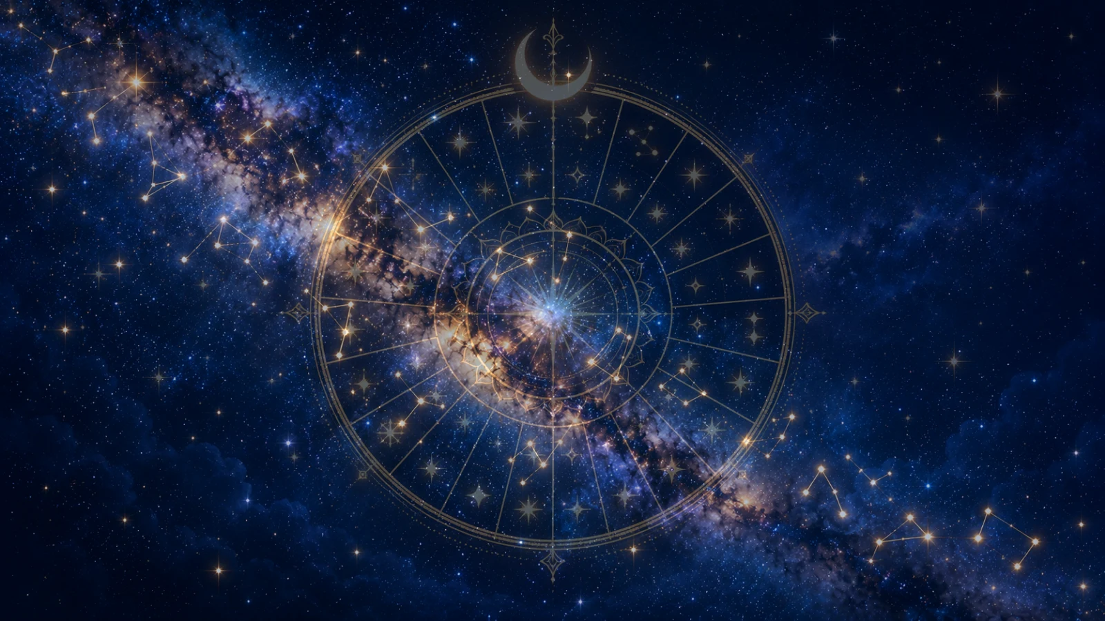 Nakshatra course online: star groups of the 27 Nakshatras in the night sky